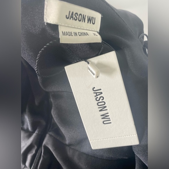 JASON WU NWT Emmett Jeweled Strap Cowl Neck Black Jumpsuit - Picture 13 of 13